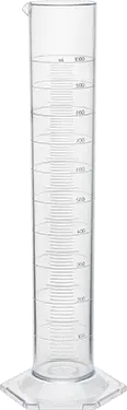 McMaster 4436T37 Clear PMP Plastic Graduated Cylinder, 1000 ml / 34 fl oz, Class B, Autoclavable