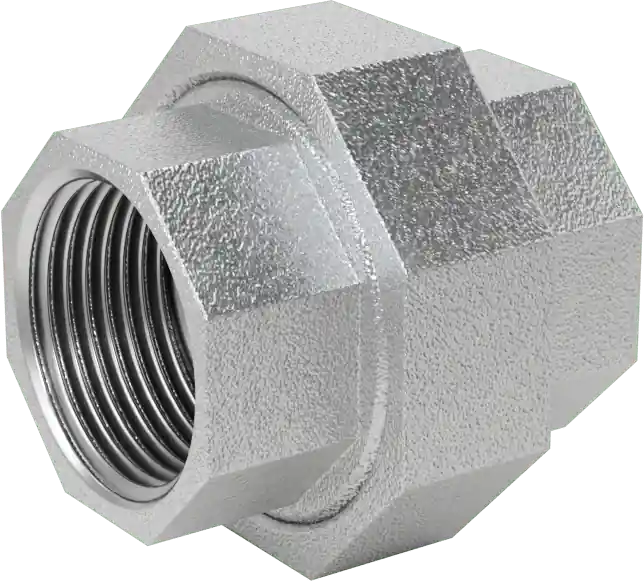 McMaster 44605K494 Low-Pressure Iron Pipe Union Connector, 1 NPT Female, Class 150, Octagon Body (sub for 44605K196)