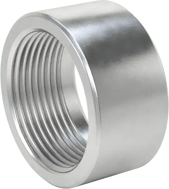 McMaster 44705K922 Low-Pressure 6061 Aluminum Pipe Adapter, 1-1/4 NPT Female x Butt-Weld, Class 150 (sub for 44705K322 — NOT MIL-DTL-52618 certified)