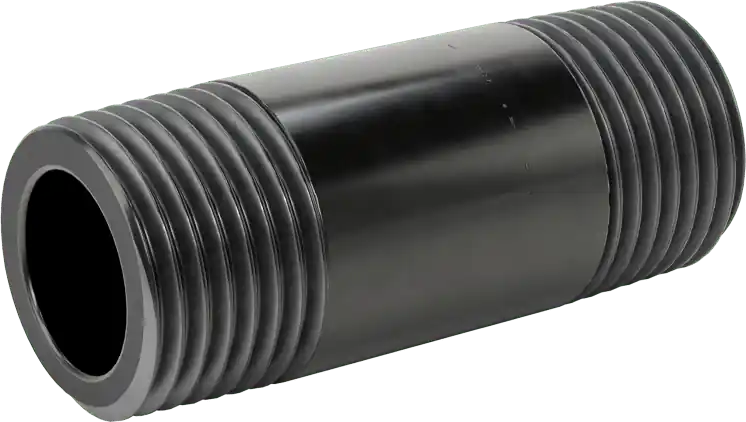 McMaster 4550K173 Thick-Wall Welded Steel Pipe Nipple, Threaded Both Ends, 1/2 NPT, 2" Long, Sch 80, Class 300