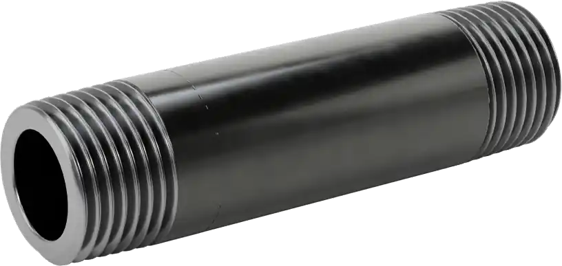 McMaster 4550K175 Thick-Wall Welded Steel Pipe Nipple, Threaded Both Ends, 1/2 NPT, 3" Long, Sch 80, Class 300