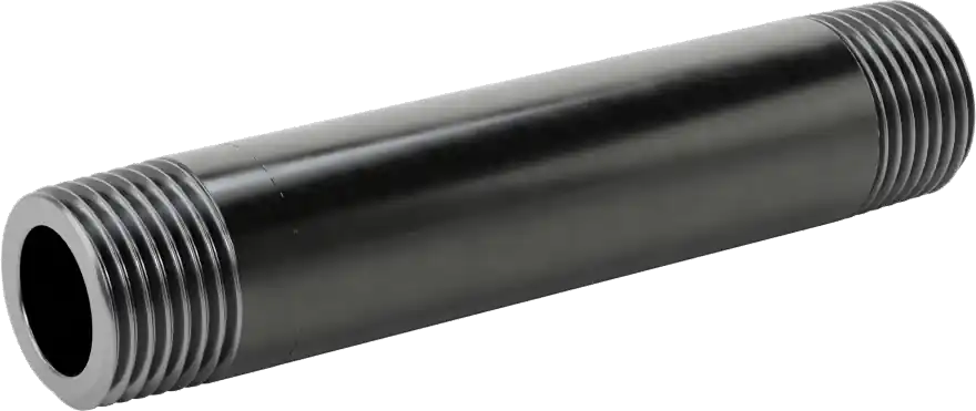 McMaster 4550K177 Thick-Wall Welded Steel Pipe Nipple, Threaded Both Ends, 1/2 NPT, 4" Long, Sch 80, Class 300