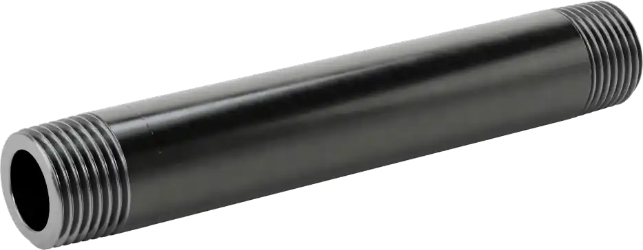 McMaster 4550K179 Thick-Wall Welded Steel Pipe Nipple, Threaded Both Ends, 1/2 NPT, 5" Long, Sch 80, Class 300