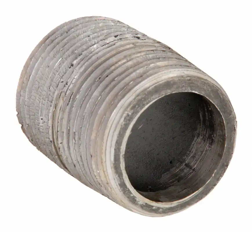Approved Vendor 40802 Pipe Nipple, Black Steel, Schedule 80, 1-1/2 in x 2 in, MNPT x MNPT, Welded