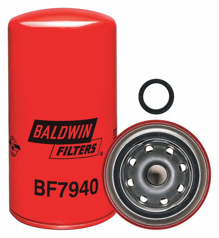 Baldwin Filters BF7940 Fuel Filter, Spin-On, 4 Micron, 7-7/32 in L, M20-1.50 Thread