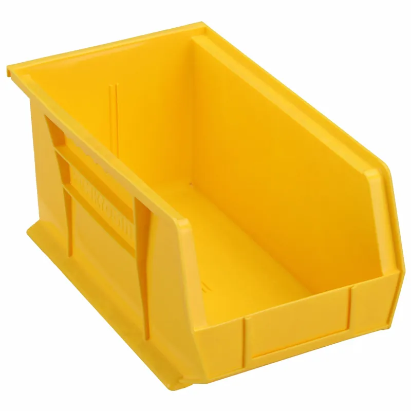 Akro-Mils 30240YELLO Hang & Stack Bin, 14-3/4 in x 8-1/4 in x 7 in, Yellow, 60 lb Capacity