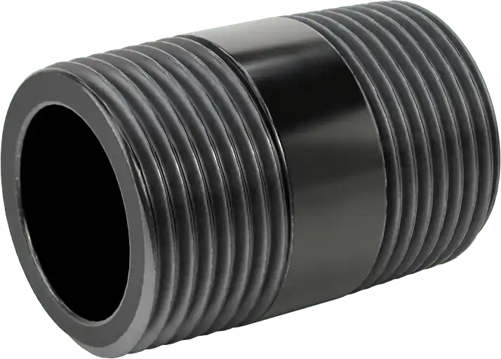 McMaster 4550K192 Thick-Wall Welded Steel Pipe Nipple, Threaded Both Ends, 3/4 NPT, 1-1/2" Long, Sch 80, Class 300