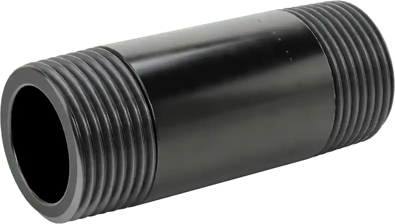 McMaster 4550K194 Thick-Wall Welded Steel Pipe Nipple, Threaded Both Ends, 3/4 NPT, 2-1/2" Long, Sch 80, Class 300