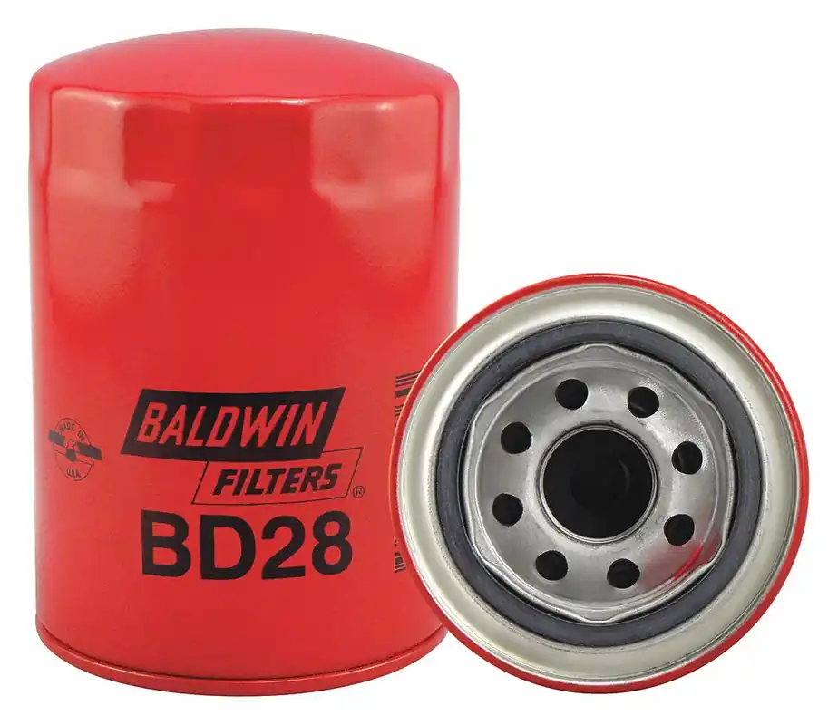 Baldwin Filters BD28 Oil Filter, Spin-On, Dual-Flow, 9.8 Micron, M26 x 1.50 Thread