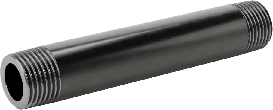 McMaster 4550K414 Thick-Wall Welded Steel Pipe Nipple, Threaded Both Ends, 1/2 NPT, 4-1/2" Long, Sch 80, Class 300