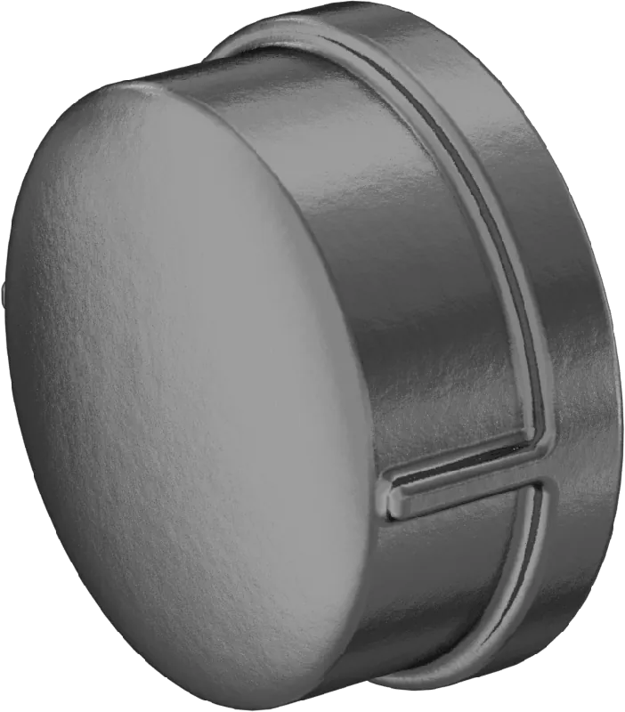 McMaster 4638K781 Low-Pressure Pipe Fitting, Galvanized Iron, Cap, 2 NPT Female, Class 150