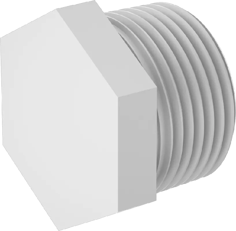 McMaster 48335K155 Nylon Plug with External Hex Drive, 3/4 NPT Male, for Gasoline