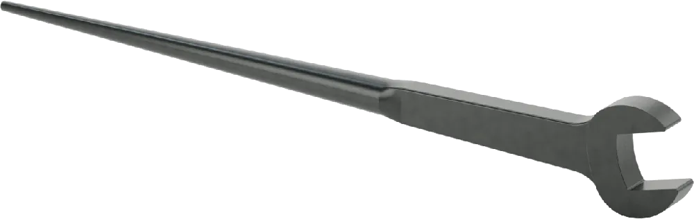 McMaster 5405A25 Open-End Wrench for Hole Alignment (Spud Wrench), 1-1/8" Size, 17" Long, Black-Oxide Steel