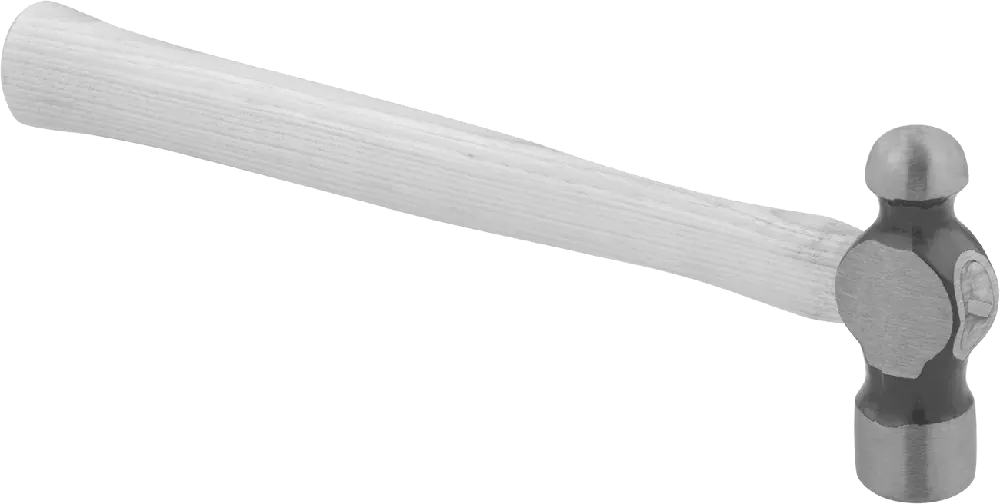 McMaster 5855A12 Ball Peen Hammer, Steel Head, Hickory Handle, 4 oz, 10-1/4" Long