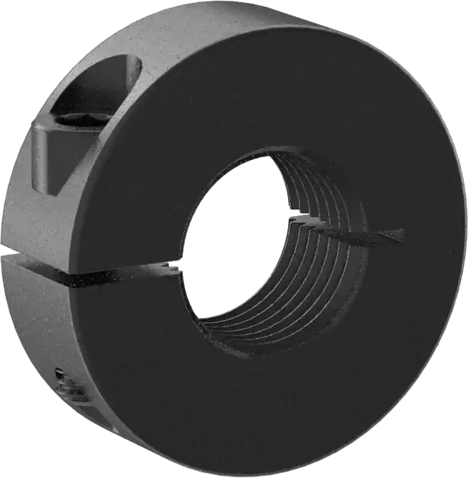 McMaster 6438K24 Threaded Shaft Collar, for 5/8"-18 Thread, One-Piece, Black-Oxide 1215 Carbon Steel