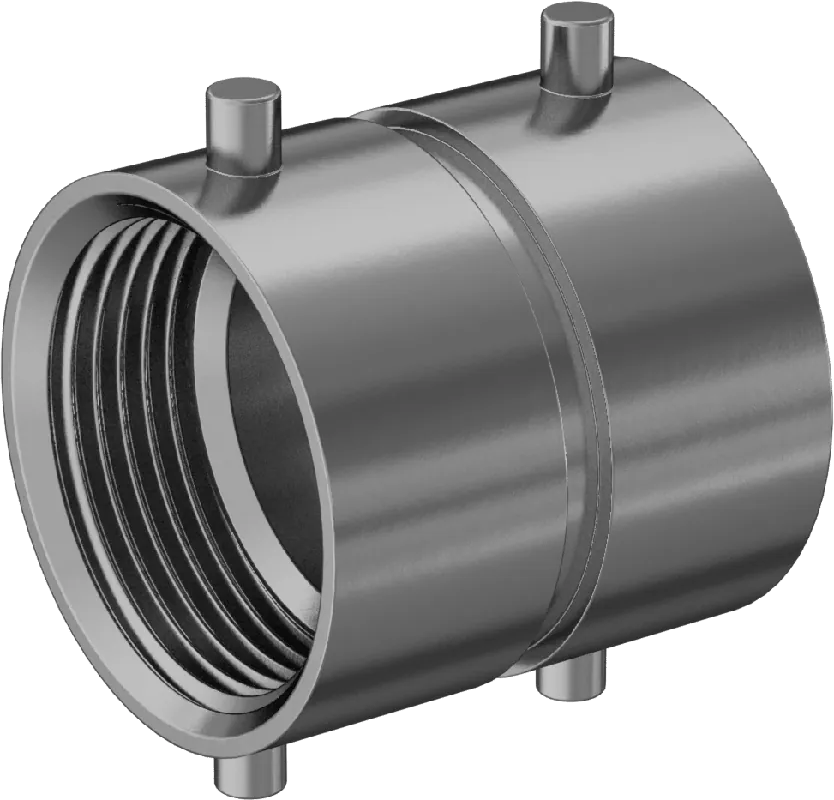 McMaster 6494T34 Pin-Lug Fire-Fighting Hose Fitting, Brass Straight Connector, 2-1/2 NH/NST Female