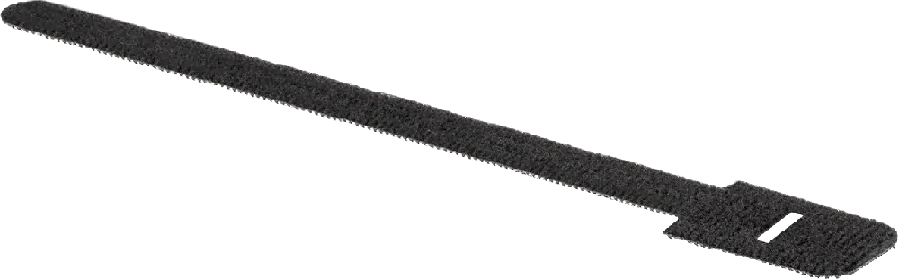McMaster 6605K52 Hook and Loop Cable Strap, Flame-Retardant, 8" Long, Black, Pack of 10