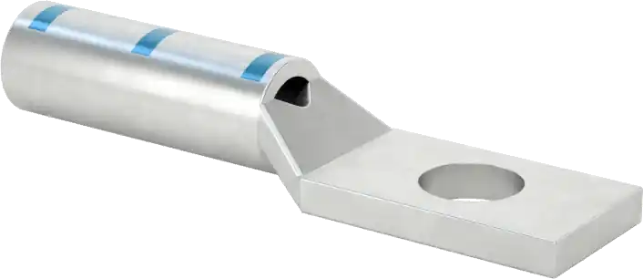 McMaster 6926K75 Tin-Plated Copper Compression Lug, 1 Hole, Single Crimp, for 6 AWG and 1/4" Screw