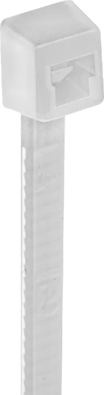 McMaster 7130K12 Nylon Plastic Cable Tie, Narrow, 4" Long, 7/8" Max Bundle Diameter, Off-White, Pack of 100