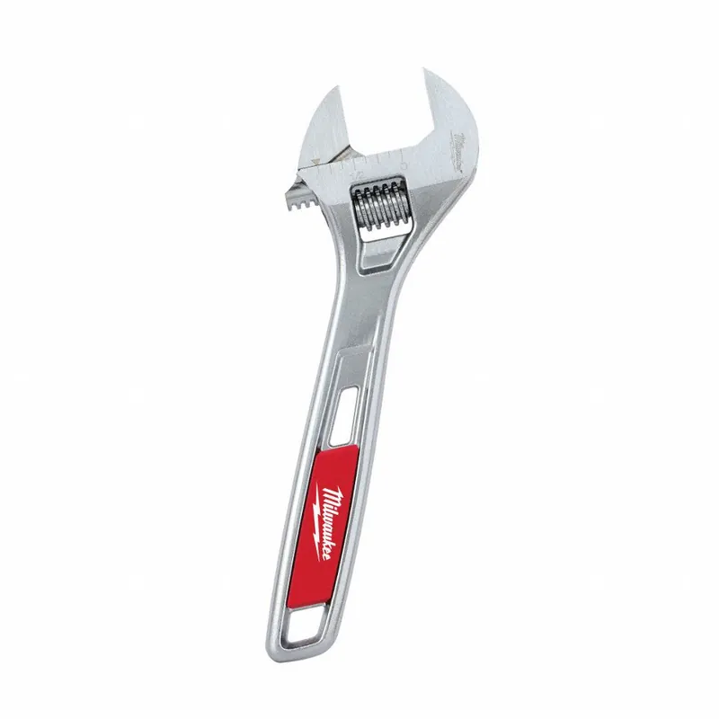 Milwaukee 48-22-7406 Adjustable Wrench, 6 in OAL, 15/16 in Jaw Cap, Alloy Steel, Chrome