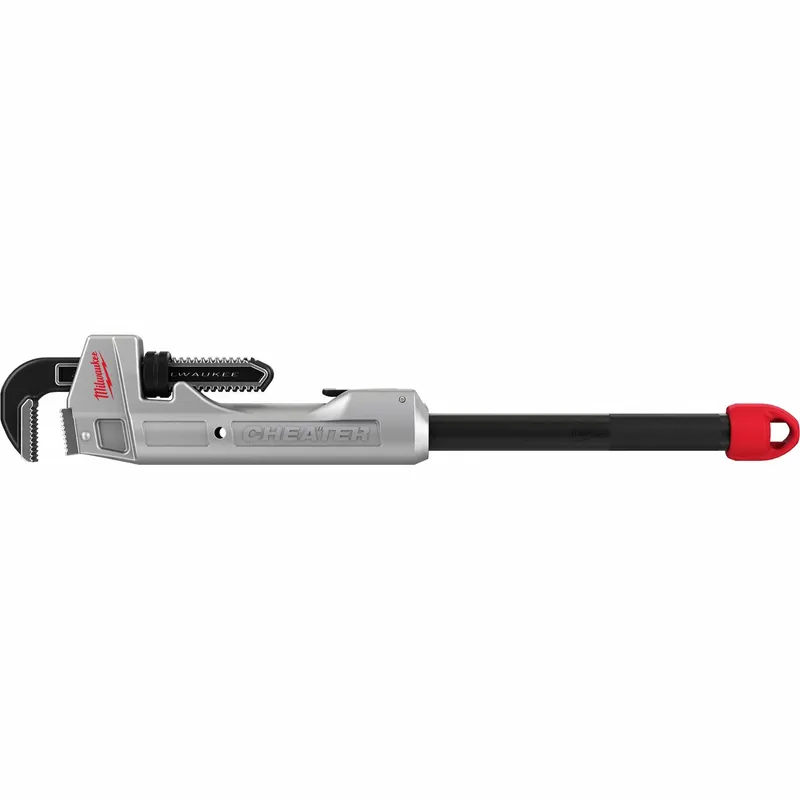 Milwaukee 48-22-7318 CHEATER Adaptable Pipe Wrench, 11 in / 18 in / 24 in, 2-1/2 in Jaw Cap, Aluminum