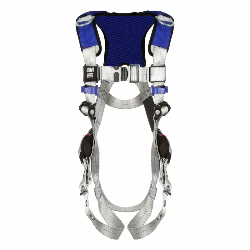 3M DBI-SALA 1401158 ExoFit X100 Fall Protection Vest Harness, L, 420 lb Cap, Mating/Tongue Buckles, Back/Shoulder D-Ring, Gray