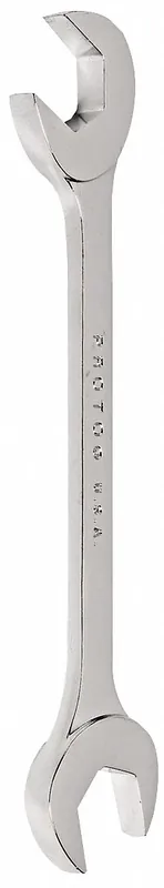 Proto J3118 Double End Open End Wrench, 9/16 in Head, 5-5/8 in OAL, 15°/60° Offset, Alloy Steel, Chrome