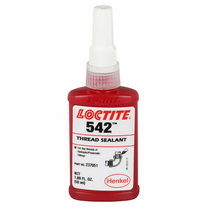 Loctite 237051 542 Anaerobic Pipe Thread Sealant, 1.7 fl oz Bottle, Brown, General Purpose, ISO 10123 / 10964