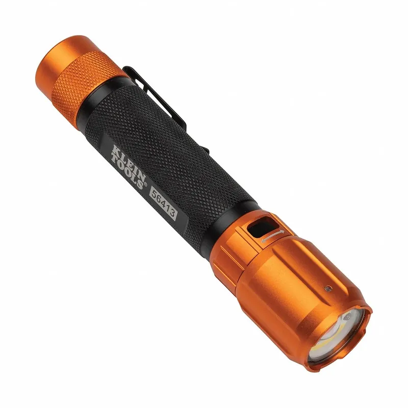 Klein Tools 56413 Rechargeable 2-Color LED Flashlight, Hand-Held, Portable