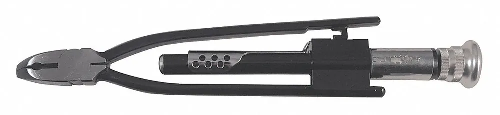 Westward 48UV50 Safety Wire Twister Plier, 11 1/4 in Overall Lg, Plain Grip
