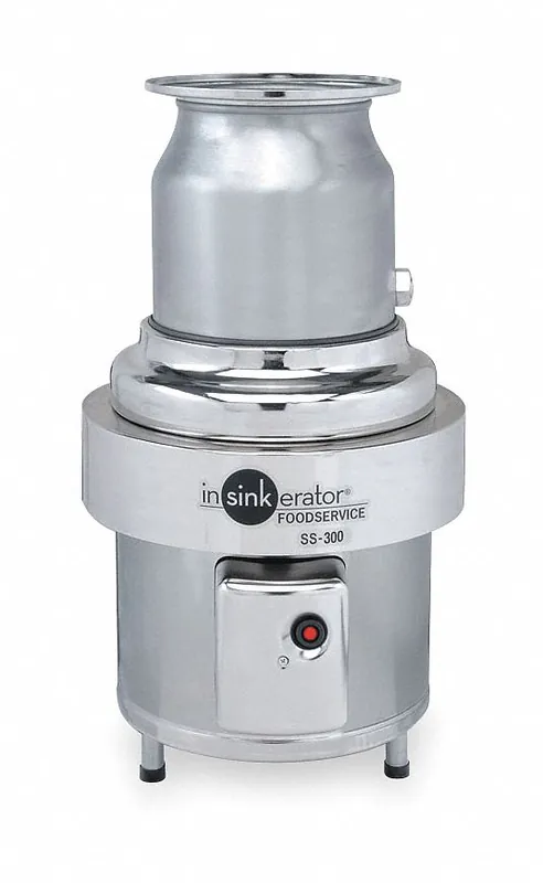 In-Sink-Erator SS-300-27 Commercial Garbage Disposal, 3 hp, 208-230/460V Three-Phase