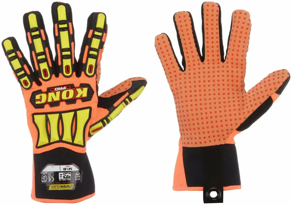 Ironclad SDX2P-06-XXL Mechanics Gloves 2XL (11), Riggers Glove, Synthetic Leather with PVC Grip, Orange, 1 PR