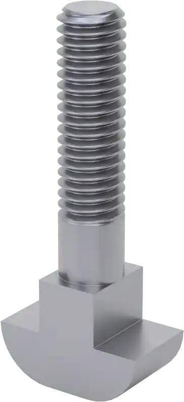 McMaster 91523A292 Steel Machined Neck T-Slot Bolt, M16×2 mm, 60 mm Long, for 16 mm Slot, Class 8.8, DIN 186