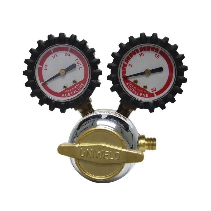 Uniweld RMC2 Acetylene Regulator, Single Stage, CGA 200 Inlet, Light Duty