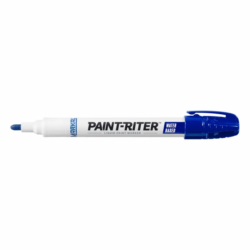 Markal 97405G Paint-Riter Water-Based Liquid Paint Marker, Blue, 3.18 mm Tip, Fiber Nib