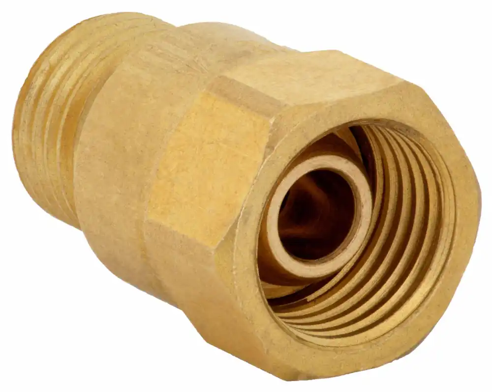 Harris 88-6CVT R&L Welding Torch Check Valve Pair, 9/16-18, Brass, Fuel/Oxygen, OSHA