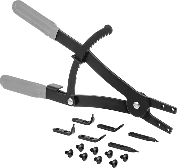 McMaster 5300A331 Locking Changeable-Tip Retaining Ring Plier, for External Rings That Fit 3-1/2"-6-1/2" OD