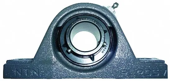 NTN UCPX-2.7/16M Pillow Block Bearing, 2-7/16 in Bore, Cast Iron, Set Screw Locking, Ball Insert