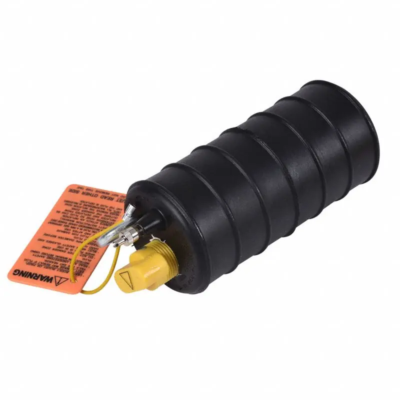 Cherne 262137 Muni-Ball Test Ball Plug, Pneumatic, 15-16 in Pipe, Natural Rubber, with Bypass