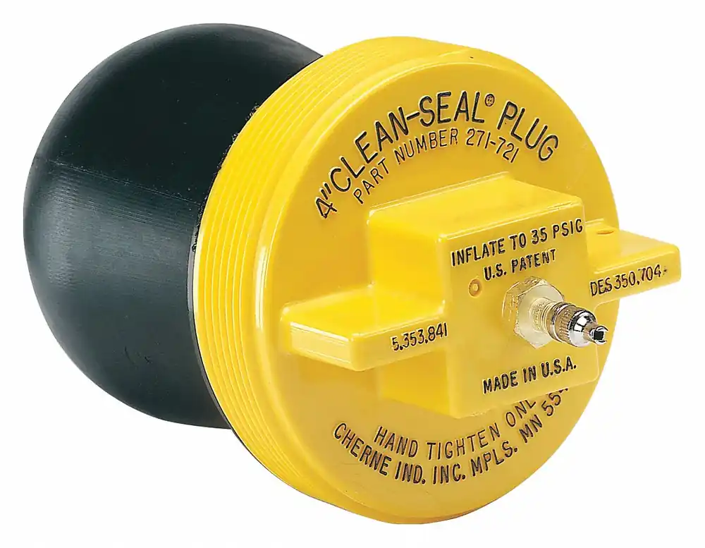 Cherne 271758 Test-Ball Pipe Plug, 6 in, Textured Body