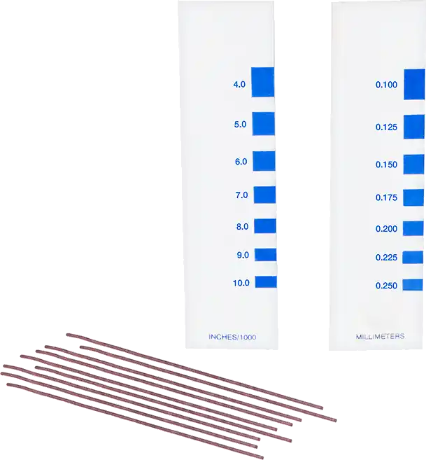 McMaster 6851N23 Blue Plastic Clearance Gauge, Pack of 10