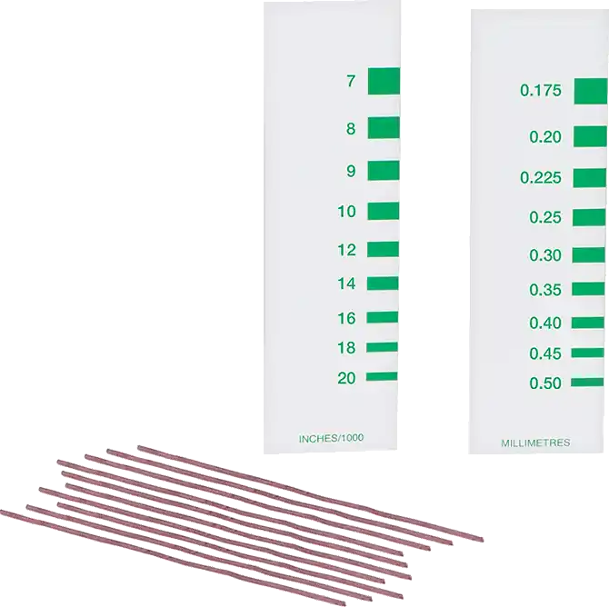 McMaster 6851N24 Green Plastic Clearance Gauge, Pack of 10