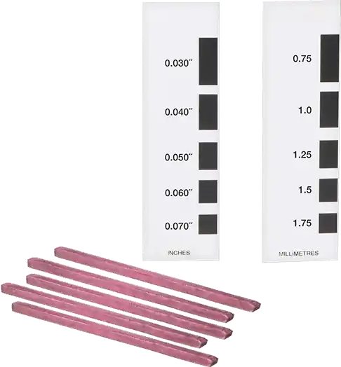McMaster 6851N16 Black Plastic Clearance Gauge, Pack of 25