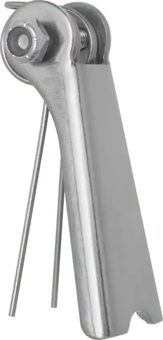 McMaster 3526T72 Spring Hook Latch Kit with Pin for Lifting, 18-8 Stainless Steel, 1-5/8" Long × 9/16" Wide × 3/8" Thick