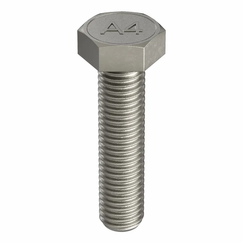 Approved Vendor M55010.050.0050 Hex Head Cap Screw, M5x0.80 x 50mm L, A4 Stainless Steel, PK50