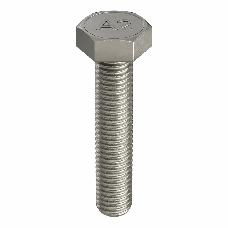 Approved Vendor M51010.080.0050 Hex Head Cap Screw, M8x1.25 x 50mm L, A2 Stainless Steel, PK50
