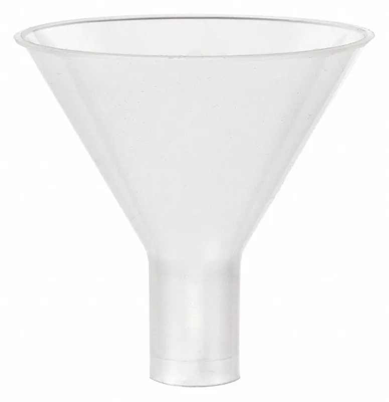 Approved Vendor 342555-0065 Powder Funnel, 65mm, Polypropylene, White, Autoclavable, PK10
