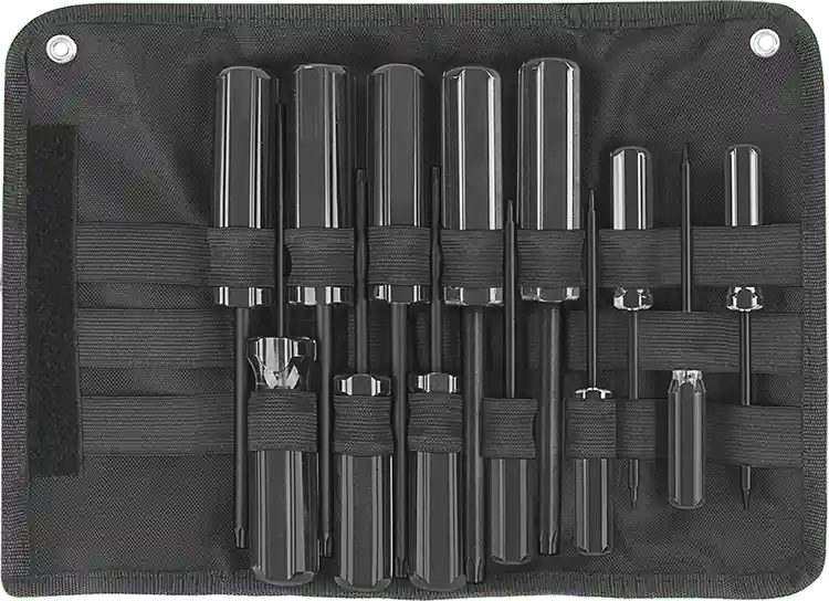 McMaster 5756A71 Plain-Grip Torx Screwdriver, 13-Piece Set, T6 to T50 Drive Sizes