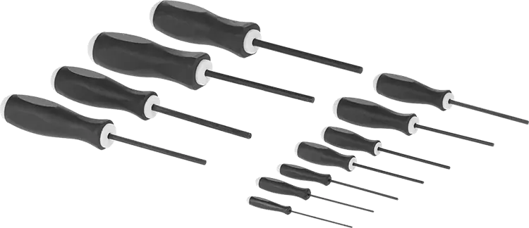McMaster 7400A33 Cushion-Grip Hex Screwdriver, 11-Piece Set