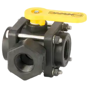 1" 3 Way Side Load Ball Valve